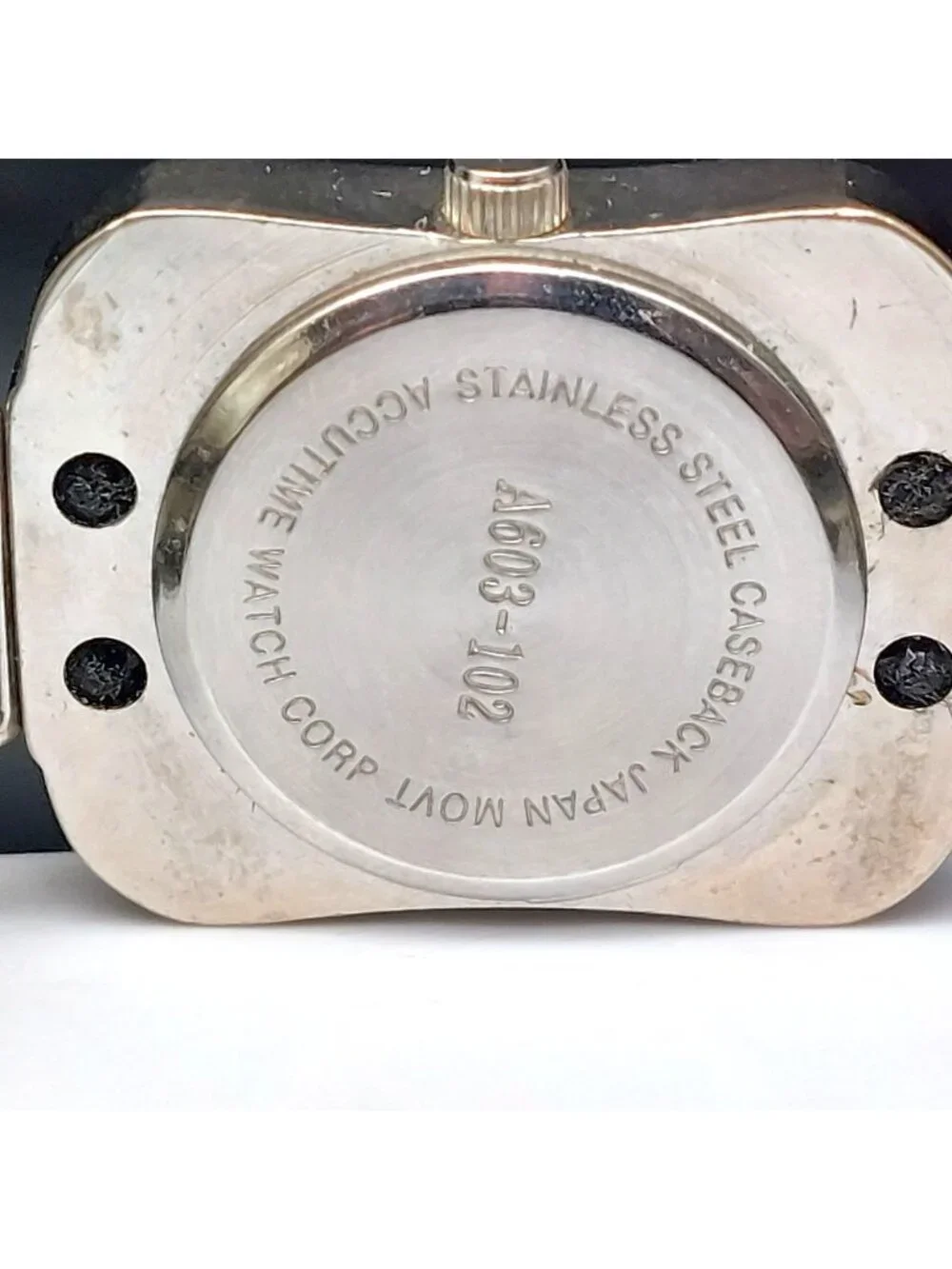 Vintage Accutime A603-102 Polar Bear Snowflake Stretch Watch New Battery Works